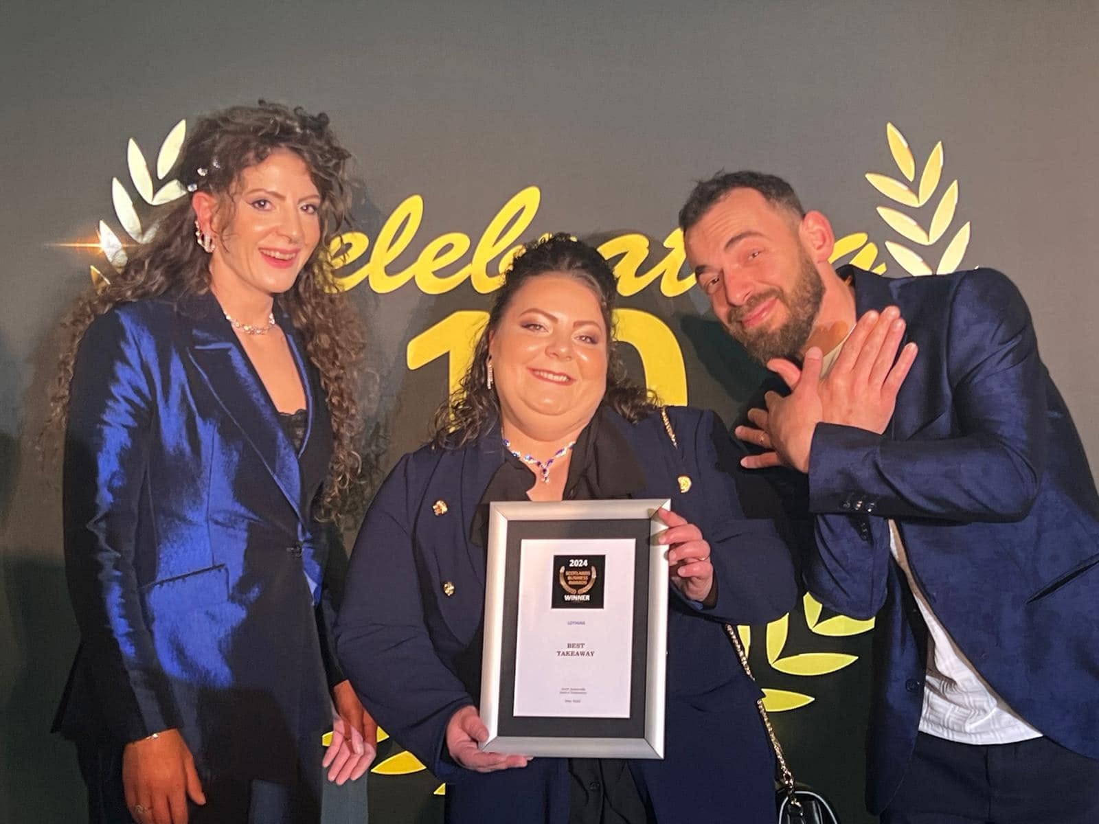 Award of Blue Sea Takeaway in Musselburgh