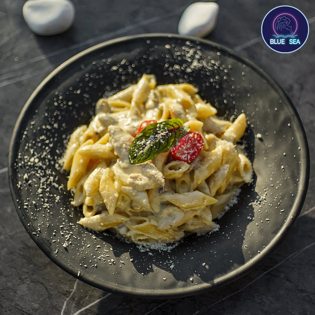 Creamy Pastas served at Blue Sea Takeaway in Musselburgh