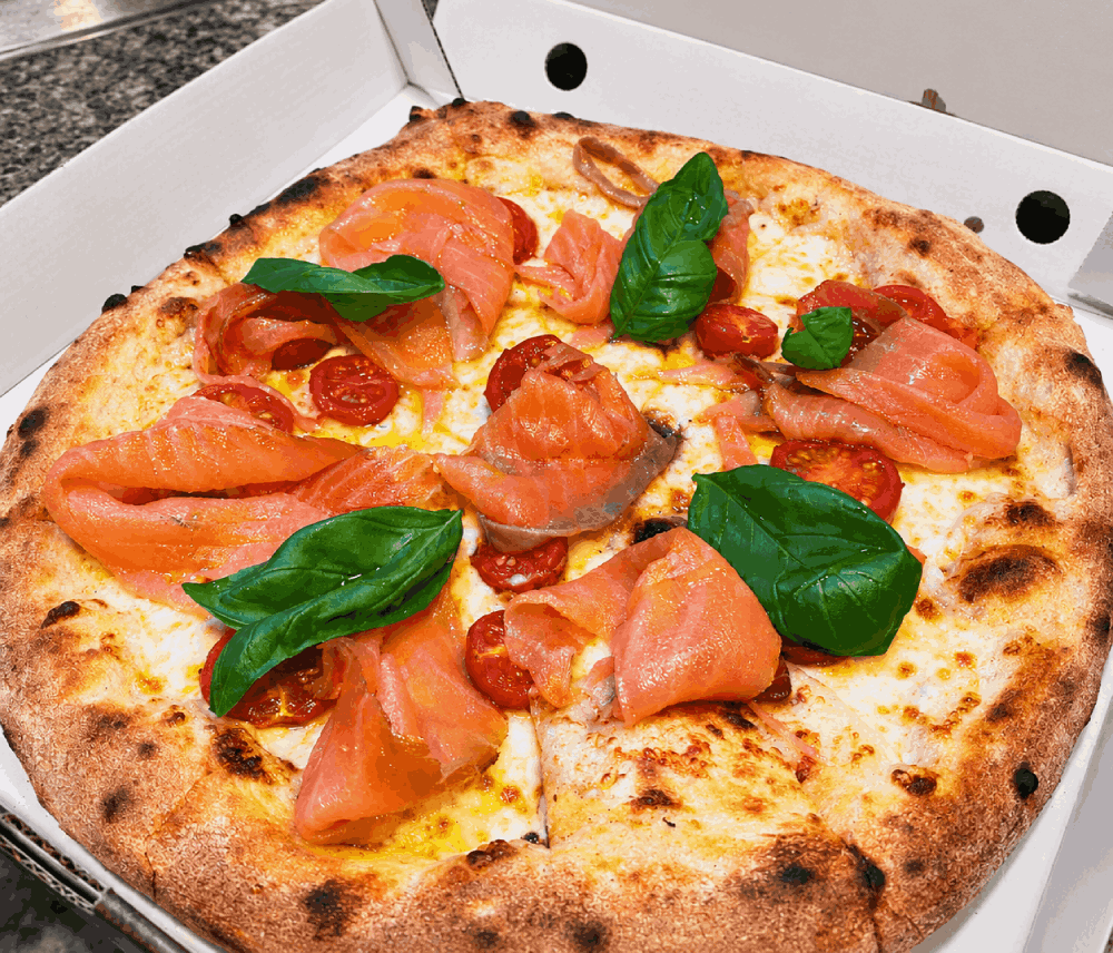 Fresh Pizzas served at Blue Sea Takeaway in Musselburgh 